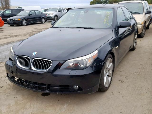 WBANB53517CP04136 - 2007 BMW 550 I BLACK photo 2