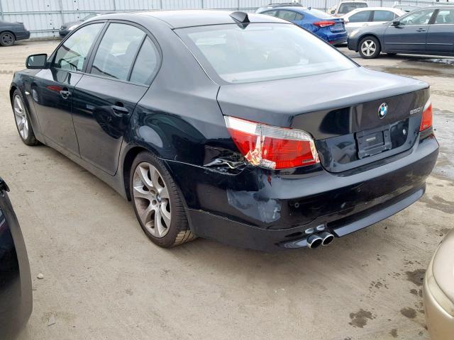 WBANB53517CP04136 - 2007 BMW 550 I BLACK photo 3