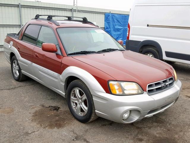 4S4BT61CX37109259 - 2003 SUBARU BAJA RED photo 1