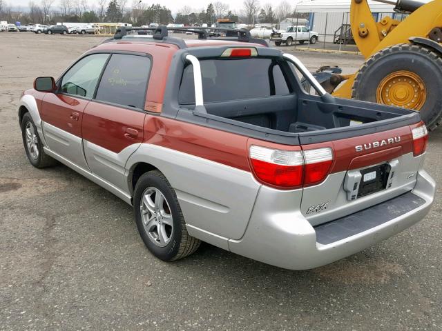 4S4BT61CX37109259 - 2003 SUBARU BAJA RED photo 3