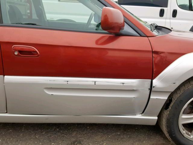 4S4BT61CX37109259 - 2003 SUBARU BAJA RED photo 9