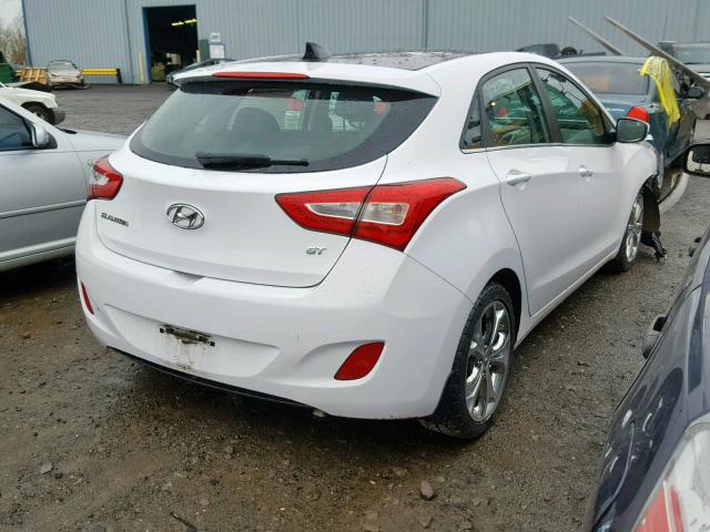 KMHD35LH1EU166935 - 2014 HYUNDAI ELANTRA GT WHITE photo 4