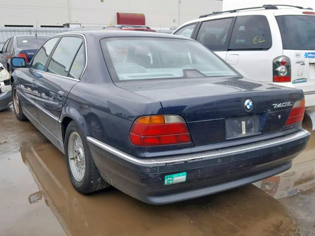 WBAGJ8320VDM06719 - 1997 BMW 740 IL BLUE photo 3