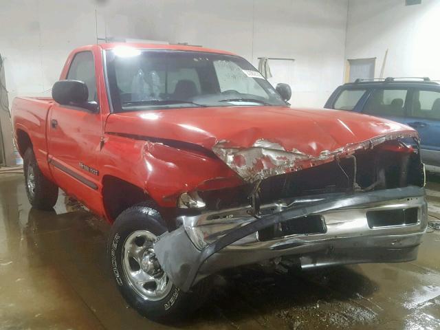 1B7HC16X6YS505013 - 2000 DODGE RAM 1500 RED photo 1