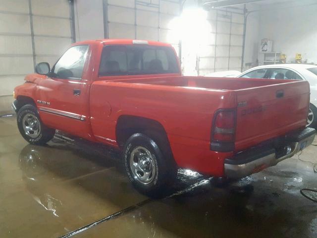 1B7HC16X6YS505013 - 2000 DODGE RAM 1500 RED photo 3