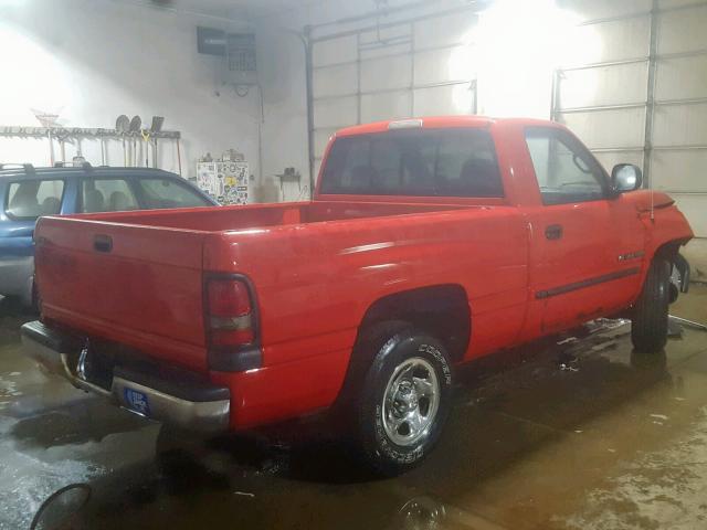 1B7HC16X6YS505013 - 2000 DODGE RAM 1500 RED photo 4