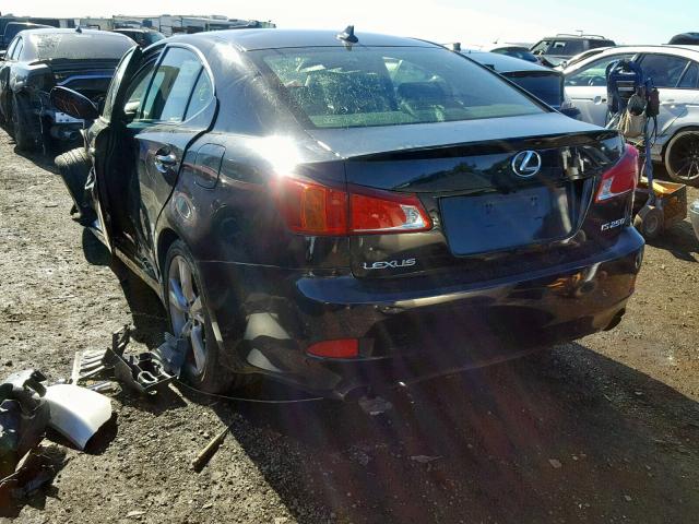 JTHBK262595106692 - 2009 LEXUS IS 250 შავი ფოტო 3