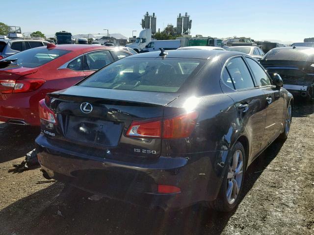 JTHBK262595106692 - 2009 LEXUS IS 250 შავი ფოტო 4