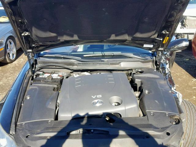 JTHBK262595106692 - 2009 LEXUS IS 250 შავი ფოტო 7