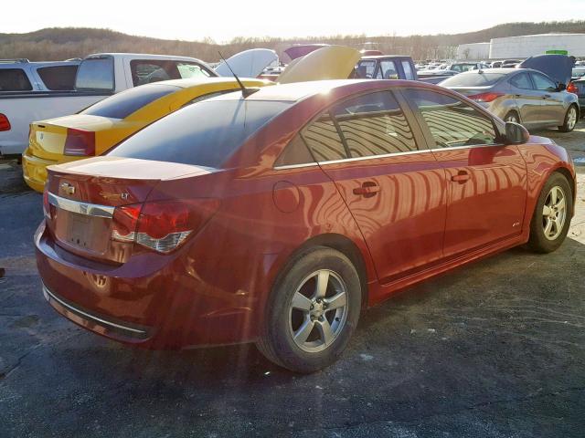 1G1PF5S91B7163734 - 2011 CHEVROLET CRUZE LT RED photo 4