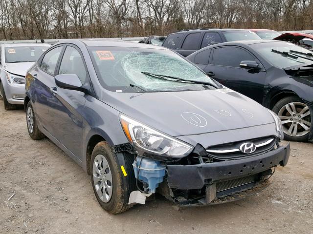 KMHCT4AE6GU057632 - 2016 HYUNDAI ACCENT SE SILVER photo 1