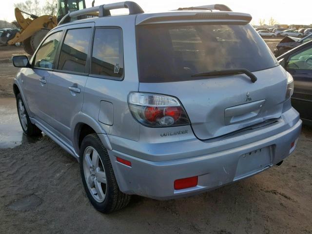 JA4LZ81F45U008245 - 2005 MITSUBISHI OUTLANDER SILVER photo 3