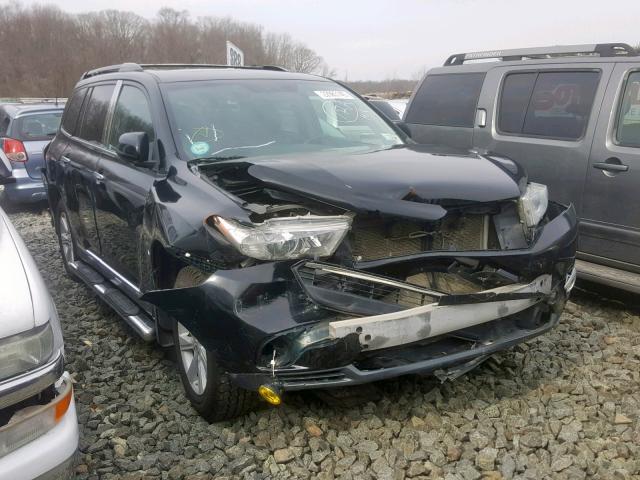 5TDBK3EH3DS263587 - 2013 TOYOTA HIGHLANDER BLACK photo 1