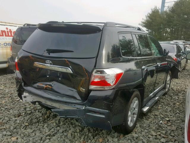 5TDBK3EH3DS263587 - 2013 TOYOTA HIGHLANDER BLACK photo 4