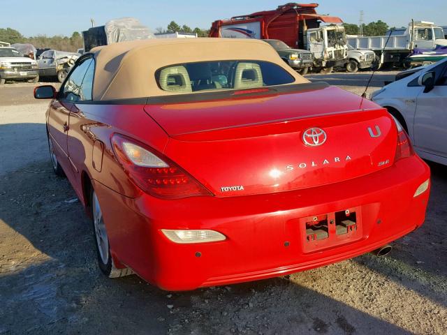 4T1FA38P38U154244 - 2008 TOYOTA CAMRY SOLA RED photo 3