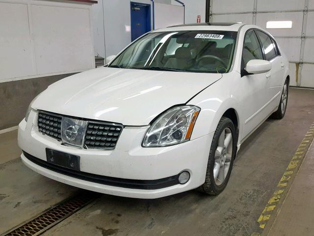 1N4BA41E86C859048 - 2006 NISSAN MAXIMA SE WHITE photo 2