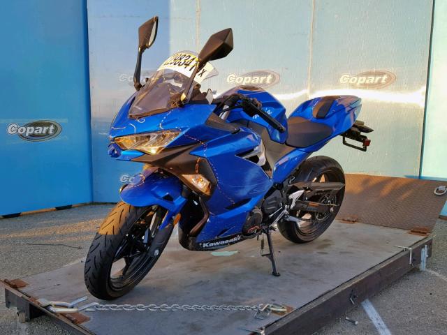 JKAEXKH12JDA13544 - 2018 KAWASAKI EX400 BLUE photo 2