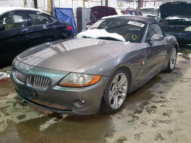 4USBT534X3LU02598 - 2003 BMW Z4 3.0 GRAY photo 2