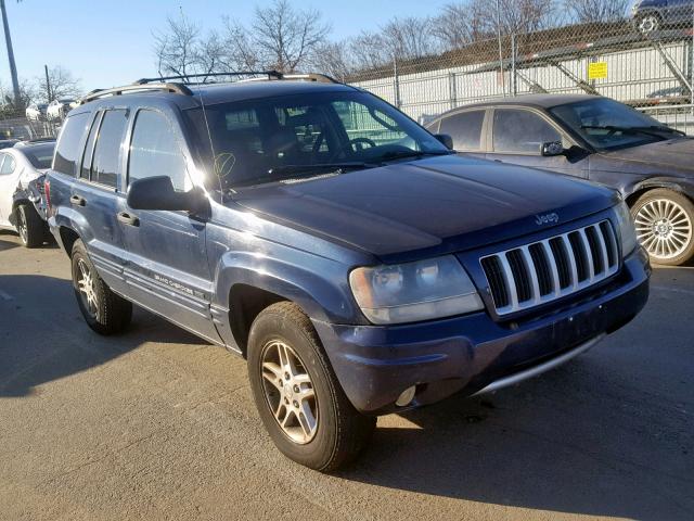 1J4GW48S44C371994 - 2004 JEEP GRAND CHER BLUE photo 1