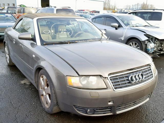 WAUAC48H46K010795 - 2006 AUDI A4 1.8 CAB GRAY photo 1