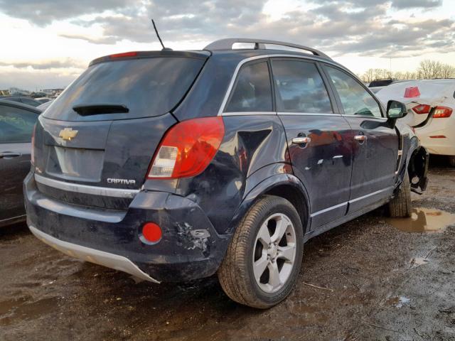 3GNAL4EK0ES535978 - 2014 CHEVROLET CAPTIVA LT BLUE photo 4