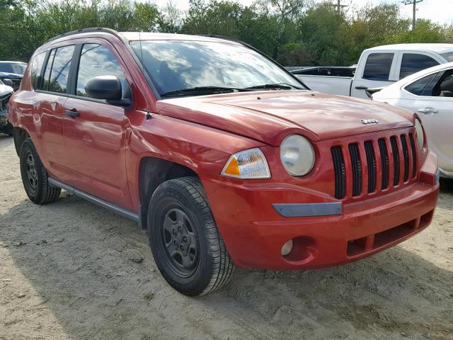1J8FT47W07D211178 - 2007 JEEP COMPASS RED photo 1
