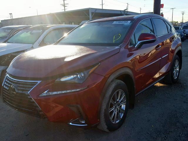 JTJYARBZ9J2109382 - 2018 LEXUS NX 200T RED photo 2