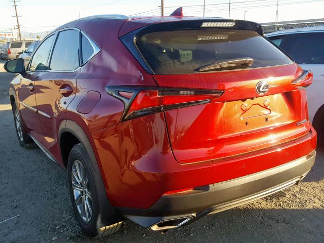 JTJYARBZ9J2109382 - 2018 LEXUS NX 200T RED photo 3