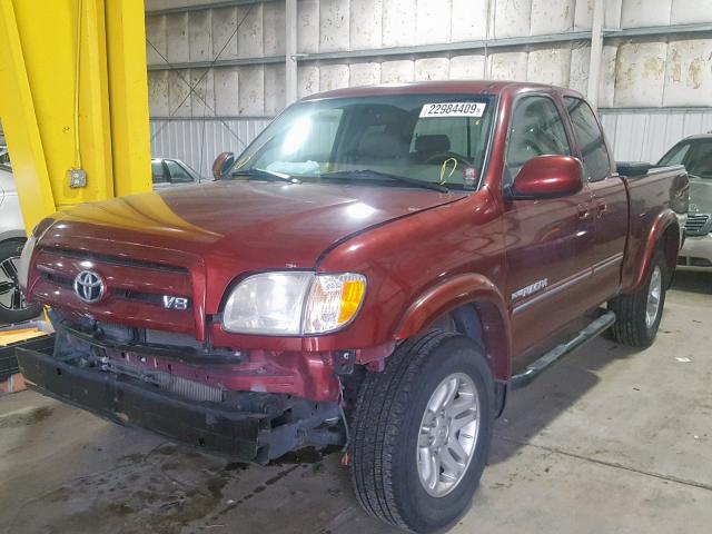 5TBBT48134S453688 - 2004 TOYOTA TUNDRA ACC RED photo 2