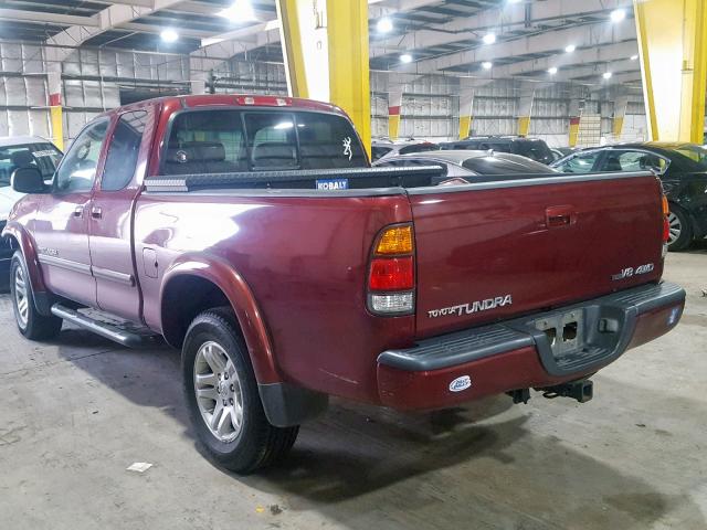 5TBBT48134S453688 - 2004 TOYOTA TUNDRA ACC RED photo 3