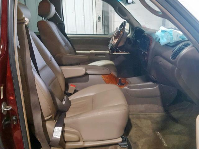 5TBBT48134S453688 - 2004 TOYOTA TUNDRA ACC RED photo 5