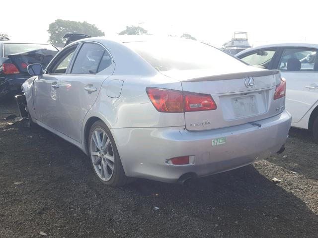 JTHBK262662004251 - 2006 LEXUS IS 250 SILVER photo 3