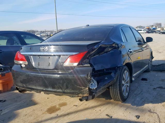 4T1BK3DB2CU470362 - 2012 TOYOTA AVALON BAS BLACK photo 4