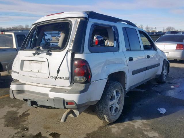 1GNET16S446105744 - 2004 CHEVROLET TRAILBLAZE WHITE photo 4