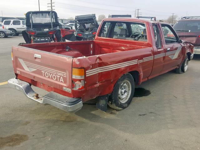 JT4VN93G5K5003311 - 1989 TOYOTA PICKUP 1/2 MAROON photo 4