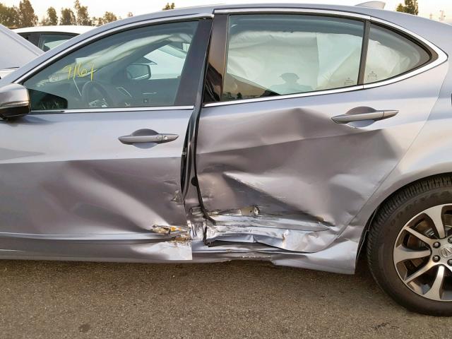 19UUB1F57GA007683 - 2016 ACURA TLX TECH ვერცხლისფერი ფოტო 9
