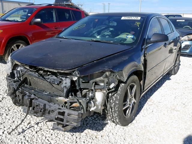 1G1ZG57B284282761 - 2008 CHEVROLET MALIBU LS BLACK photo 2