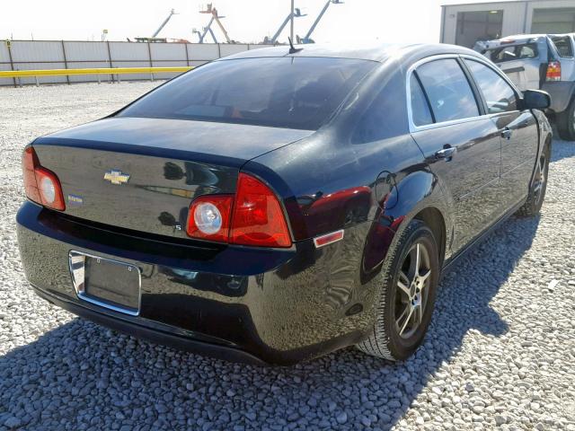 1G1ZG57B284282761 - 2008 CHEVROLET MALIBU LS BLACK photo 4