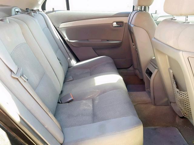 1G1ZG57B284282761 - 2008 CHEVROLET MALIBU LS BLACK photo 6