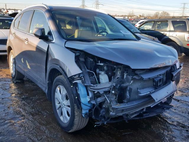 5J6RM4H73DL050247 - 2013 HONDA CR-V EXL GRAY photo 1