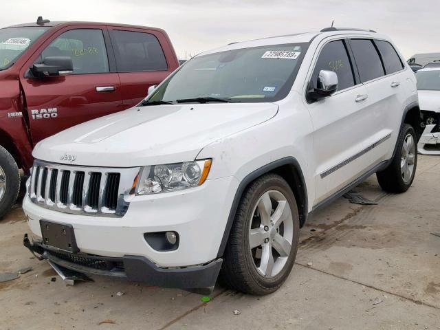 1C4RJEBG3DC537879 - 2013 JEEP GRAND CHER WHITE photo 2