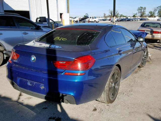 WBA6A0C50ED317708 - 2014 BMW 640 I BLUE photo 4