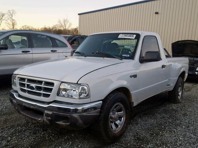 1FTYR10D12PB05688 - 2002 FORD RANGER WHITE photo 2