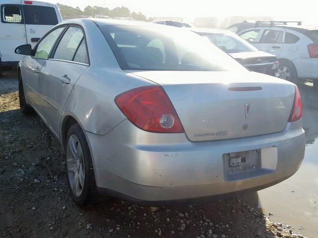 1G2ZG58B074235818 - 2007 PONTIAC G6 BASE SILVER photo 3