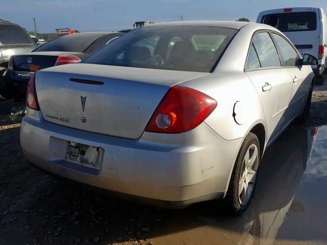 1G2ZG58B074235818 - 2007 PONTIAC G6 BASE SILVER photo 4