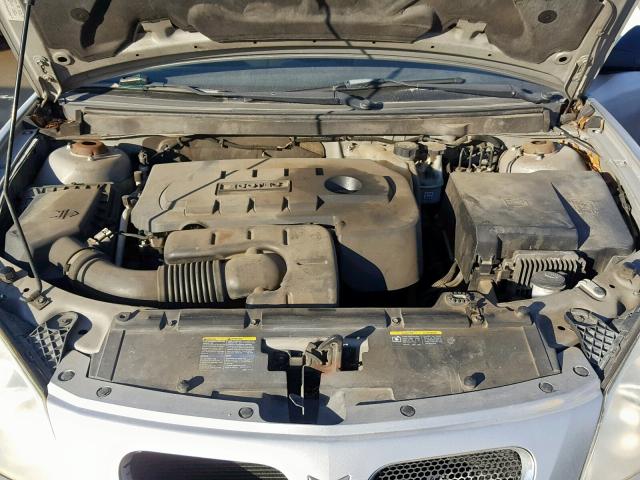 1G2ZG58B074235818 - 2007 PONTIAC G6 BASE SILVER photo 7