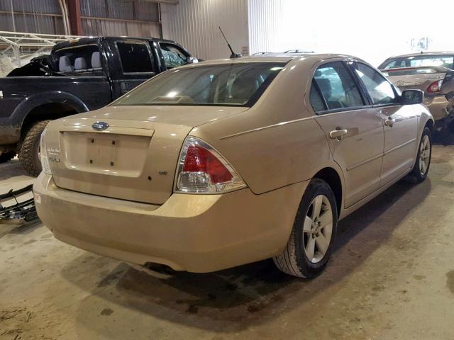 3FAHP07Z77R185425 - 2007 FORD FUSION SE TAN photo 4