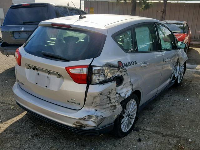 1FADP5AU8EL515450 - 2014 FORD C-MAX SE SILVER photo 4