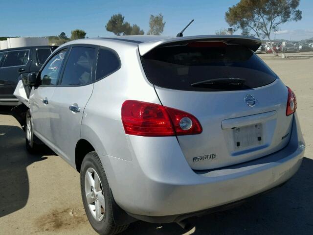 JN8AS5MT9AW005314 - 2010 NISSAN ROGUE S/SL SILVER photo 3