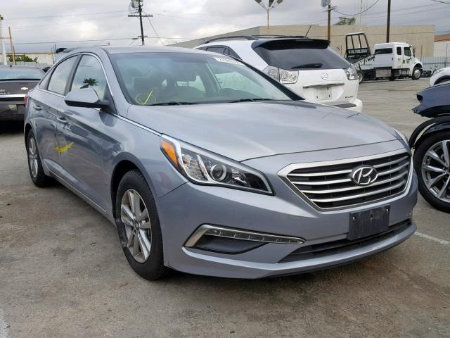 5NPE24AFXFH007107 - 2015 HYUNDAI SONATA SE SILVER photo 1